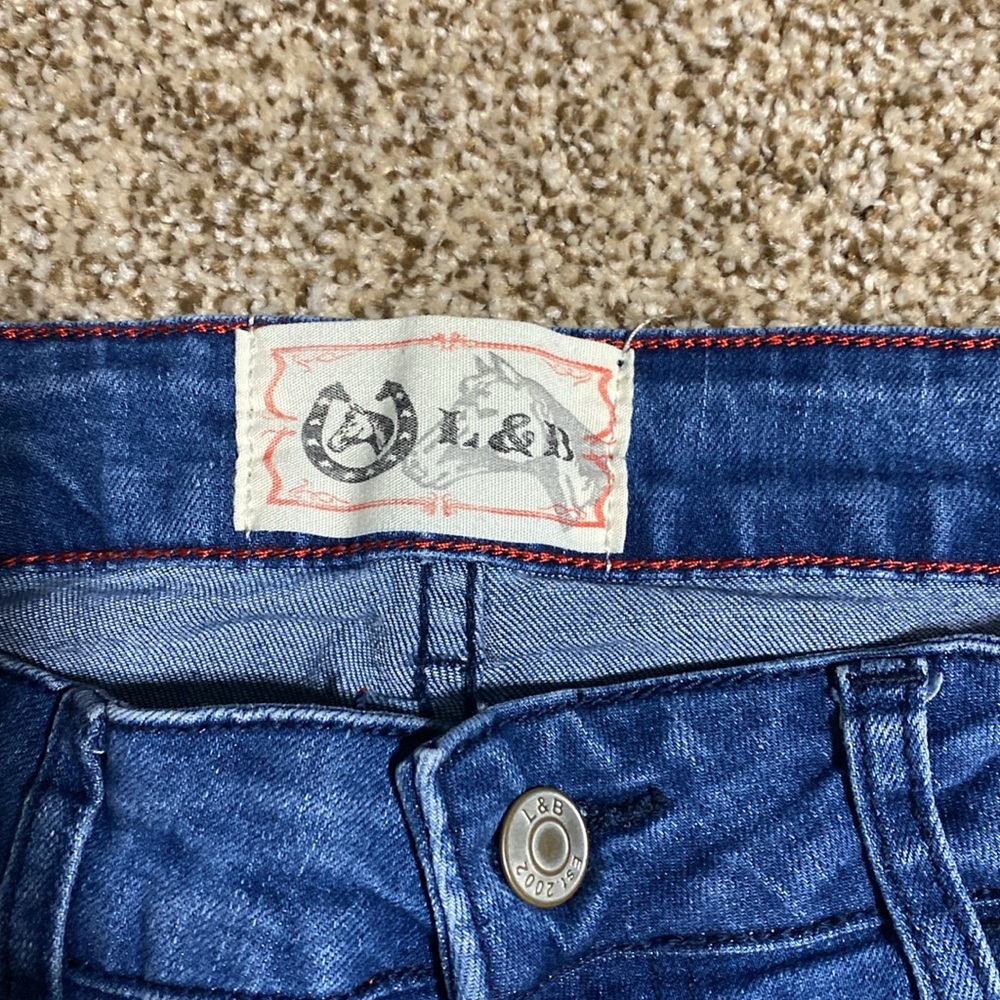 Leopard print patch jeans - Picture 2 of 5